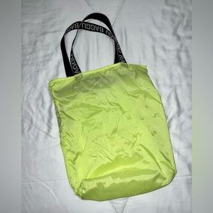 Baggu Neon Green Shoulder Tote Bag